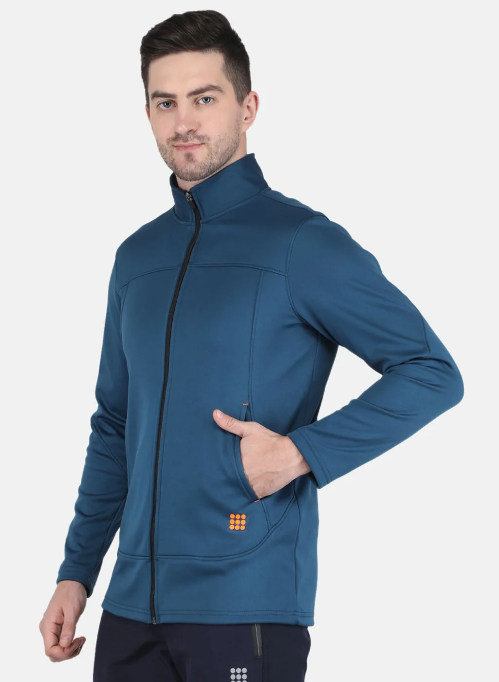 Rock.it Men Blue Solid Sweatshirt - Image 2