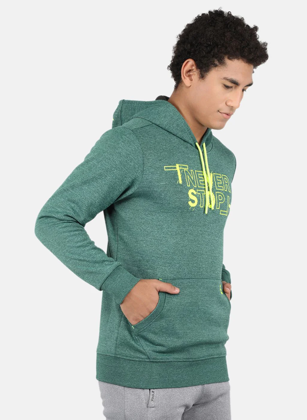Rock.it Men Green Printed Sweatshirt - Image 6