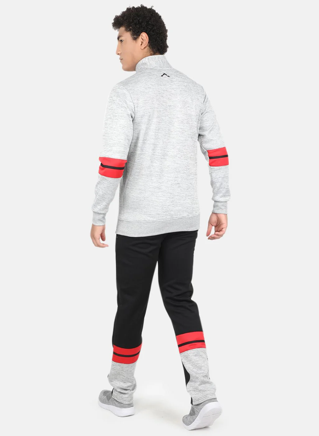 Rock.it Men Grey & Black Solid Tracksuit - Image 3