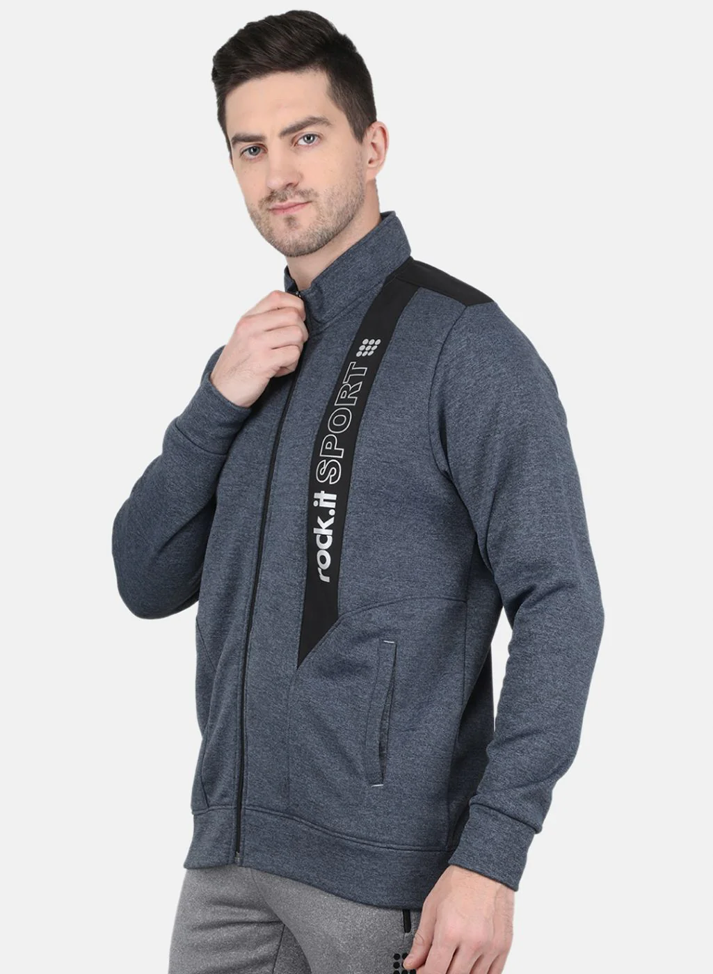 Rock.it Men Grey Printed Sweatshirt - Image 2