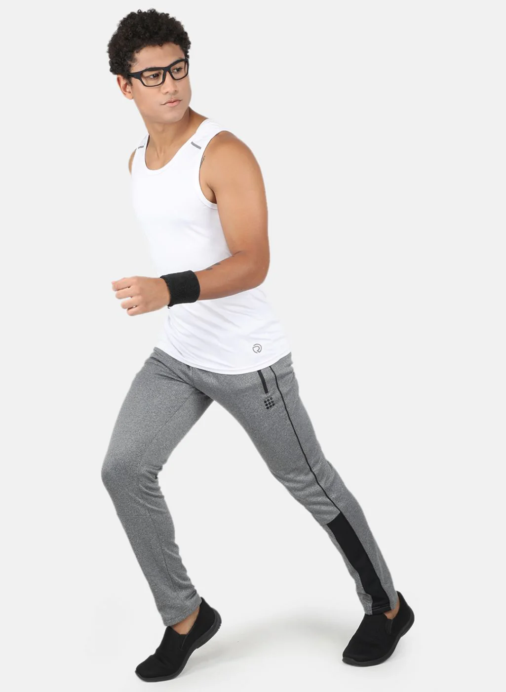 Rock.it Men Grey Smart Fit Track Pant - Image 4