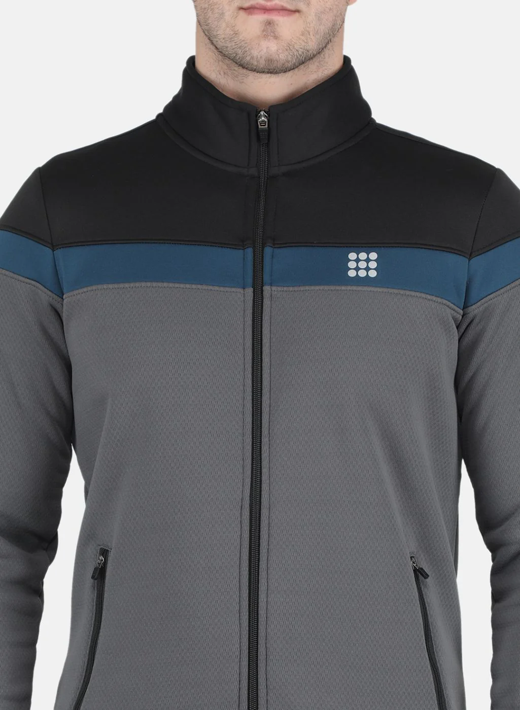 Rock.it Men Grey Solid Sweatshirt - Image 5
