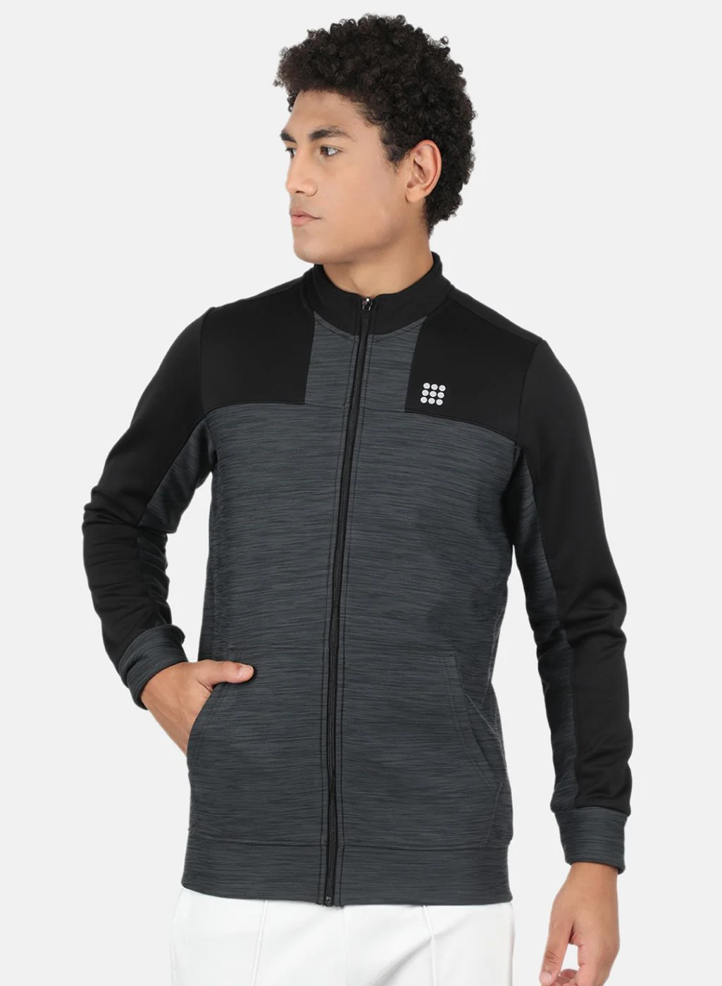 Rock.it Men Grey Solid Sweatshirt