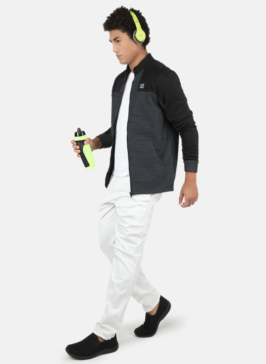 Rock.it Men Grey Solid Sweatshirt - Image 4