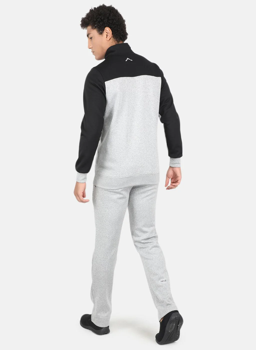 Rock.it Men Grey Solid Tracksuit - Image 3