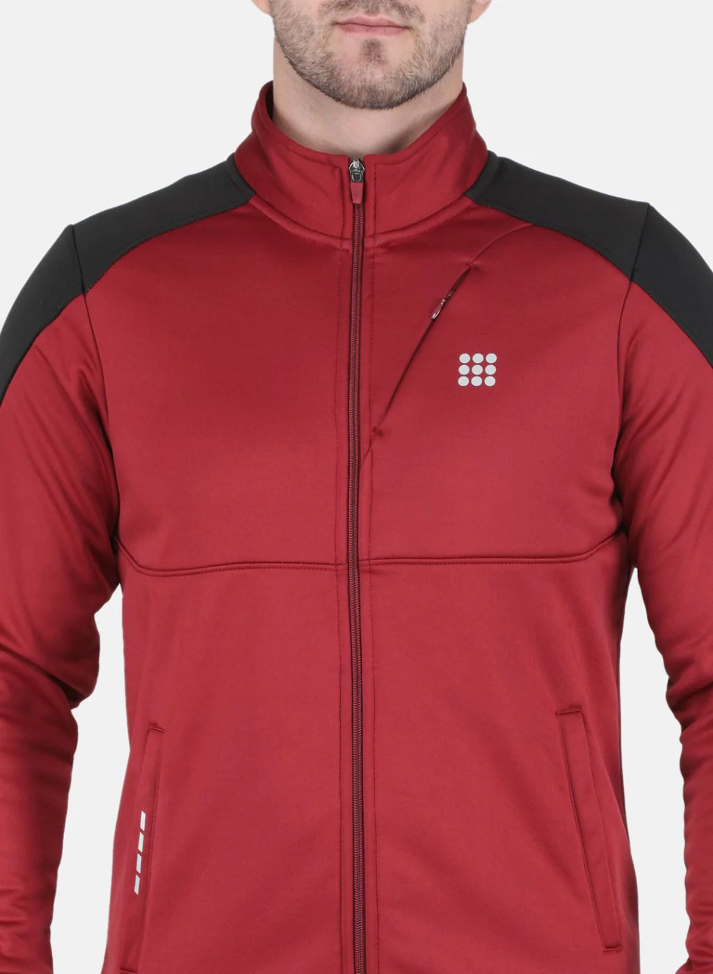 Rock.it Men Maroon Solid Sweatshirt - Image 5