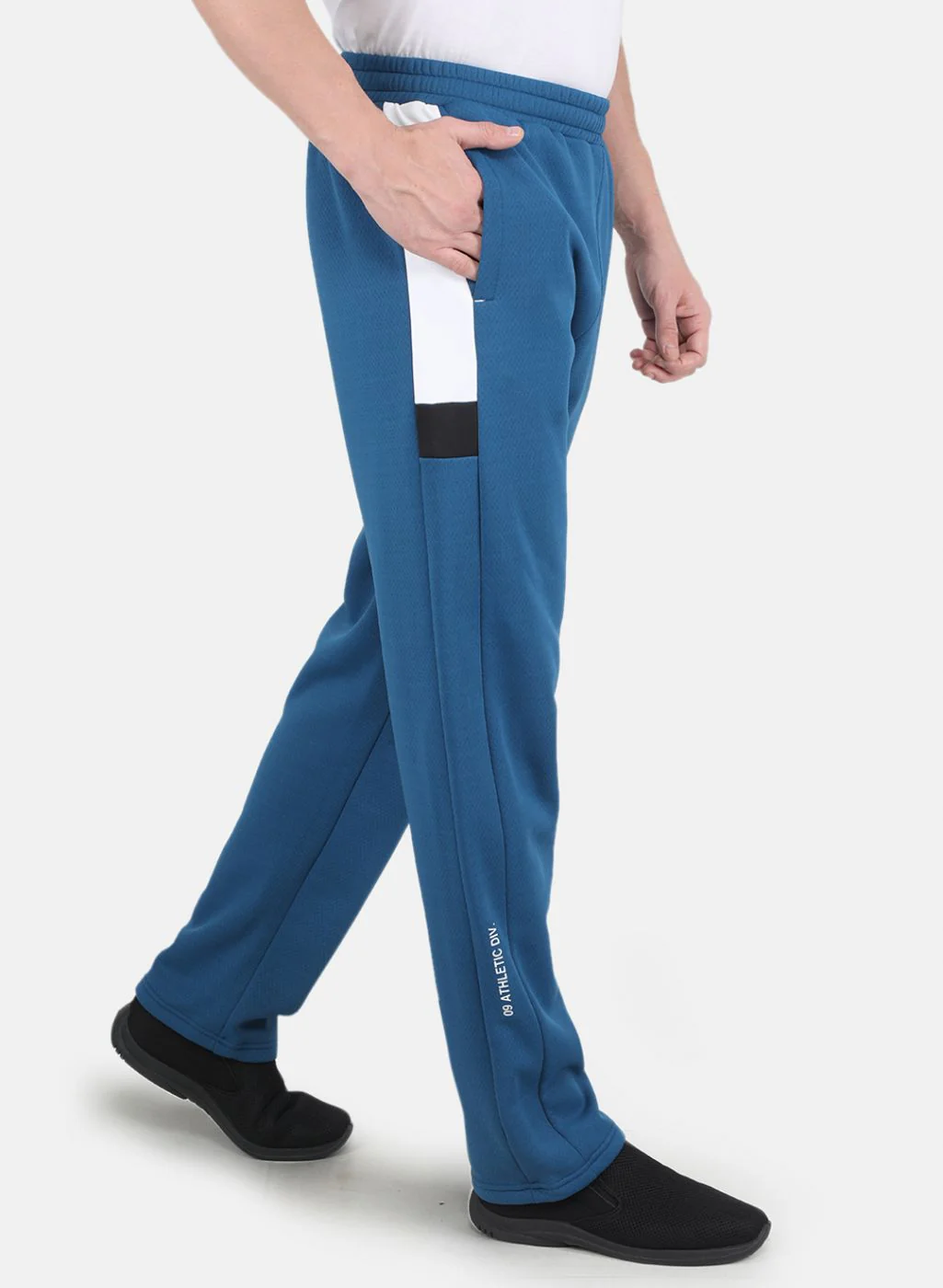Rock.it Men Teal Blue Smart Fit Track Pant - Image 6