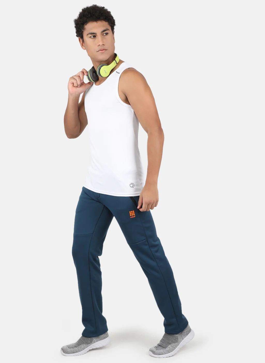Rock.it Men Teal Blue Smart Fit Track Pant - Image 4
