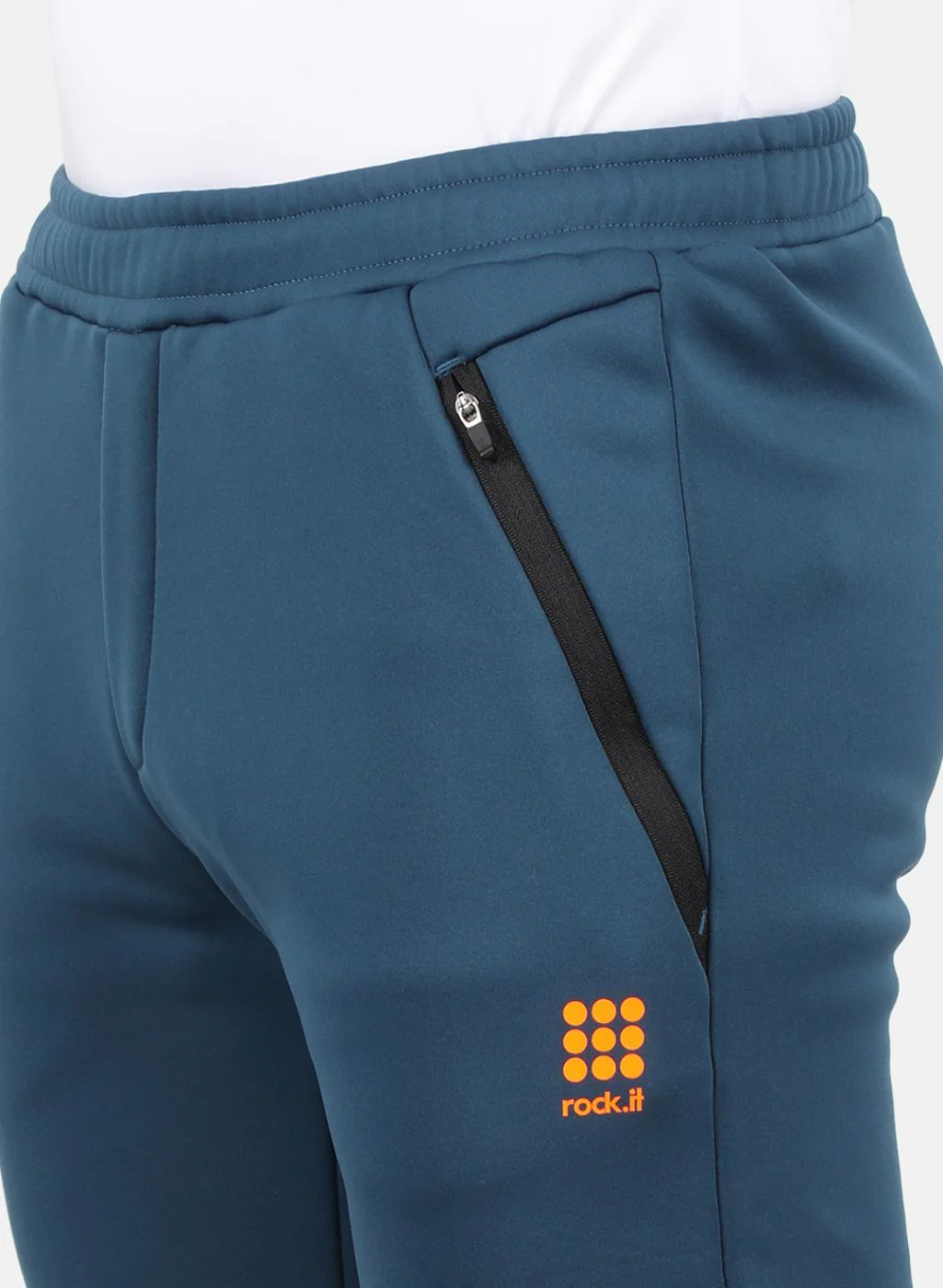 Rock.it Men Teal Blue Smart Fit Track Pant - Image 5