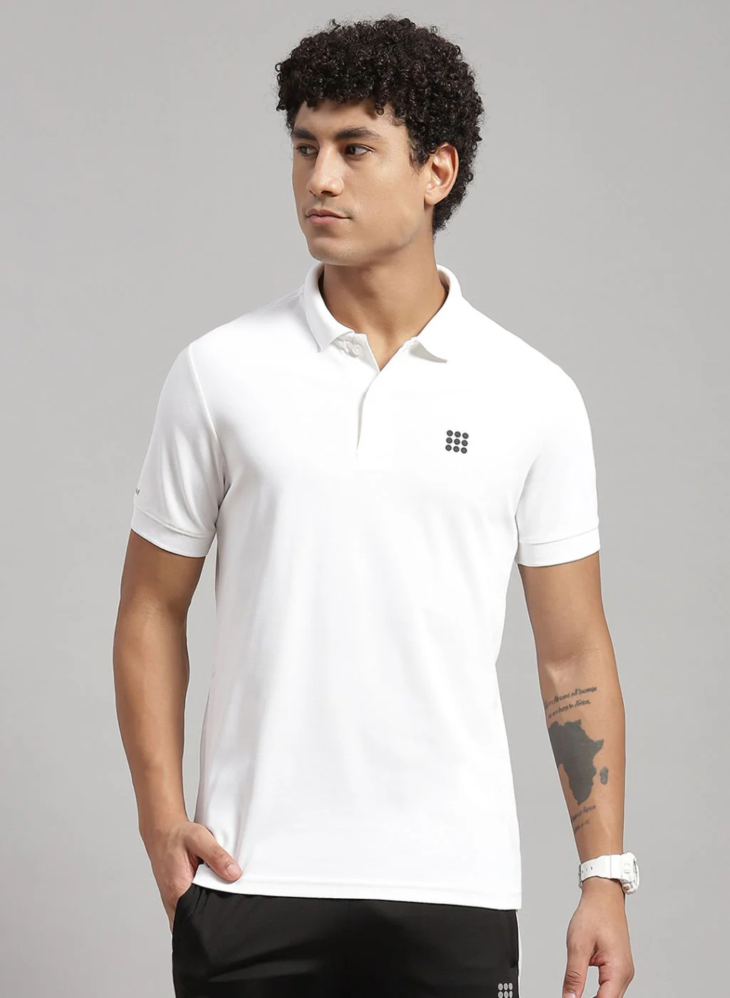 Rock.it Men White Solid T-Shirt