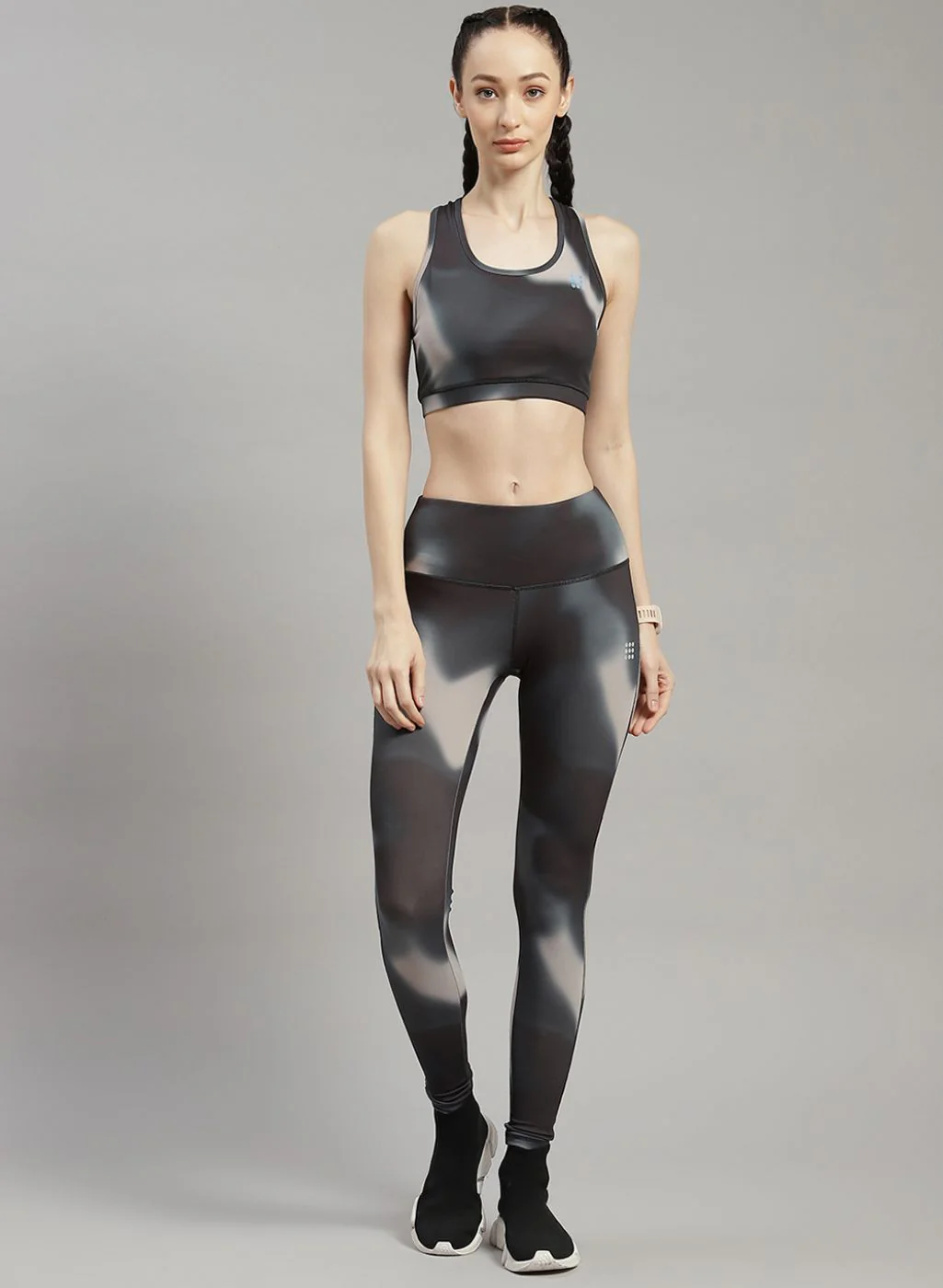 Rock.it Women Green Printed Sports Set
