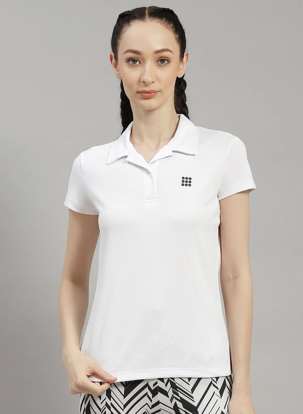 Rock.it Women White Solid T-Shirt