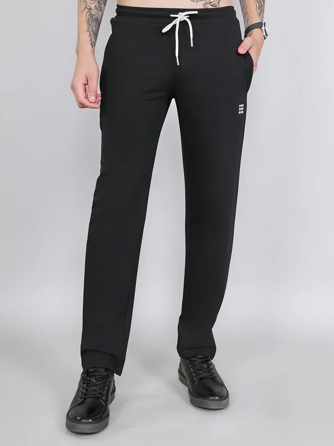 Rock.it Men Black Solid Smart Fit Lower