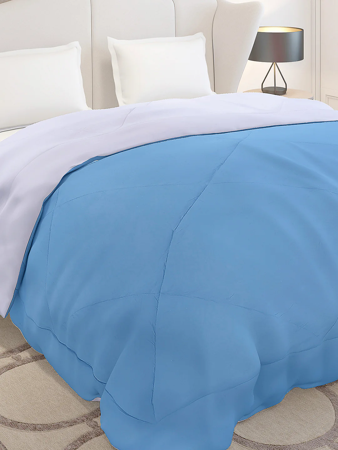 Solid Double Bed 210 GSM Comforter Ava for Mild Winter (Weight 0.9 kg)