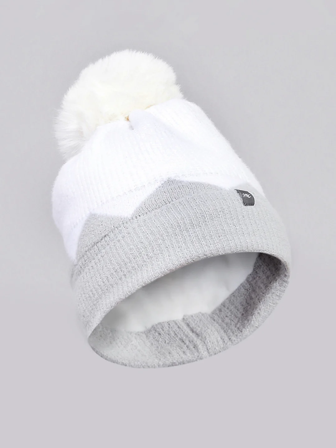Women Grey Self Design Cap - Image 2