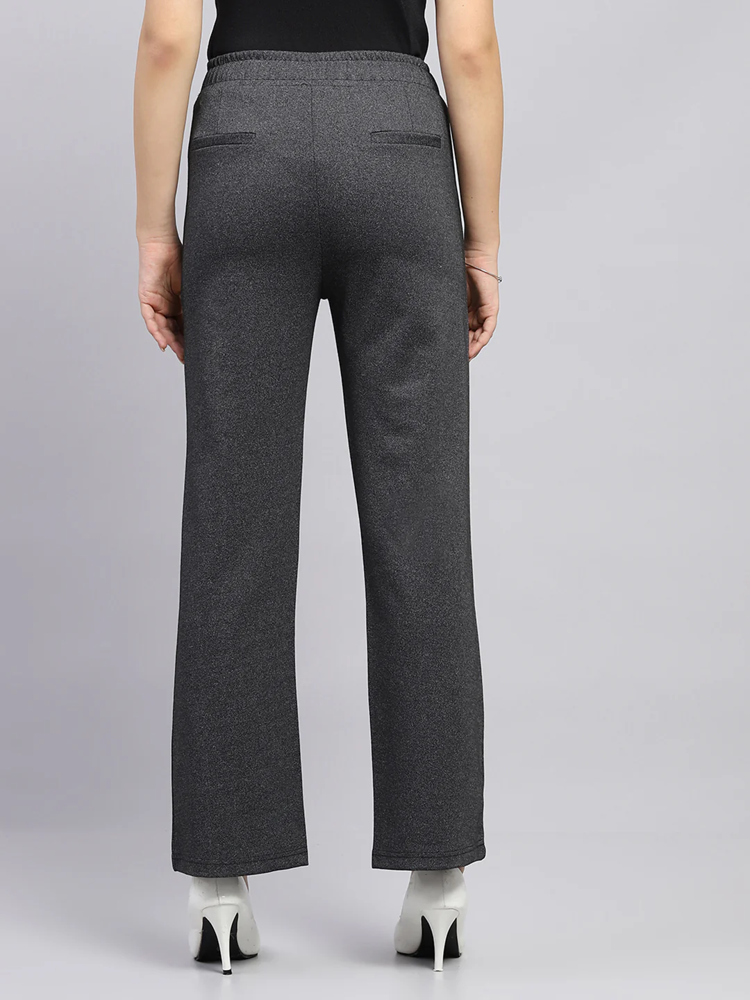 Women Grey Solid Jegging - Image 5