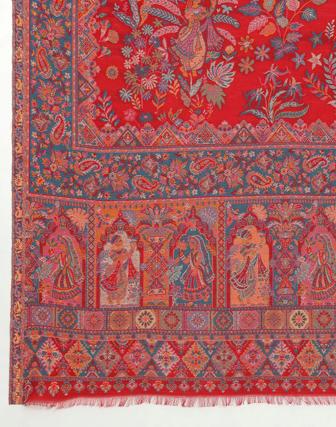 Women Multicolor Self Design Shawl - Image 7